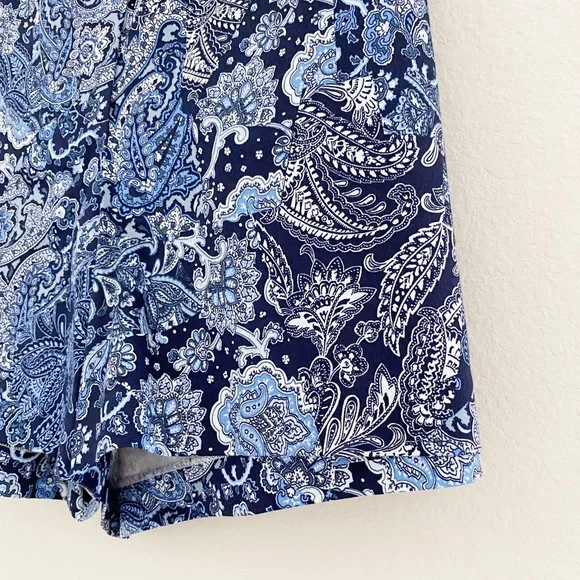 MICHAEL Michael Kors True Navy Paisley Printed Shorts - Picture 3 of 8